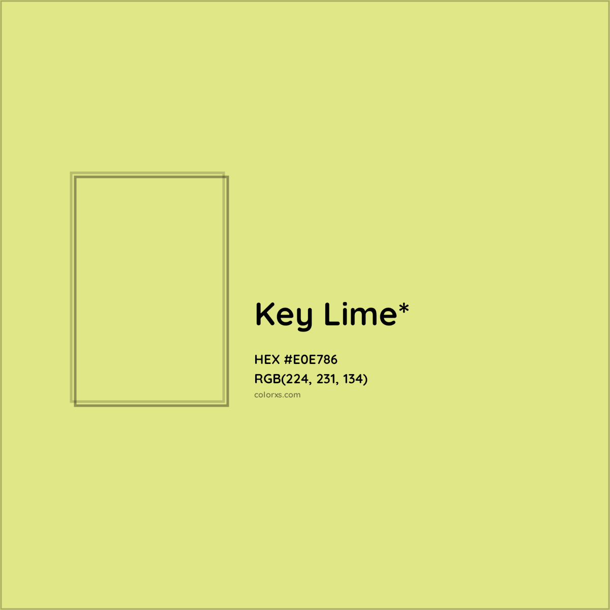 #E0E786 hex color. RGB, RYB, CMYK, HSL, HSV codes and color conversions. Matching color names, palettes, paints.