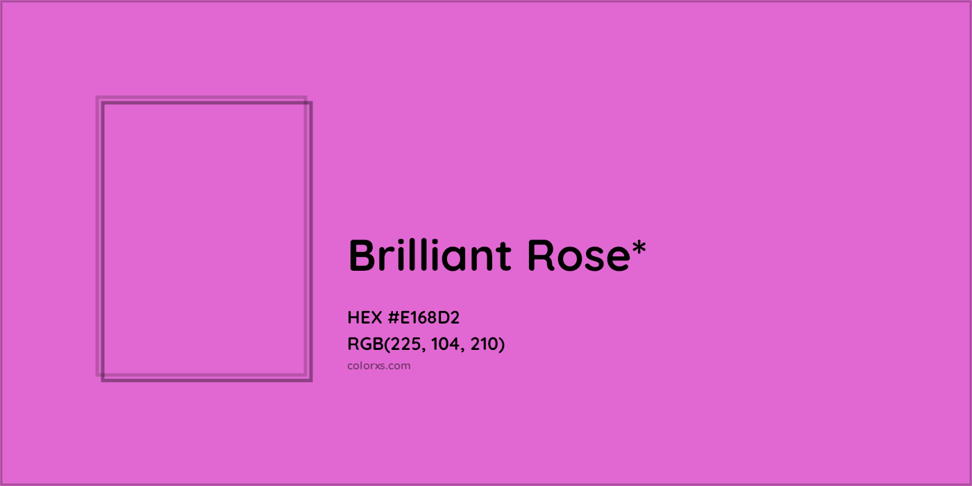#E168D2 hex color. RGB, RYB, CMYK, HSL, HSV codes and color conversions. Matching color names, palettes, paints.
