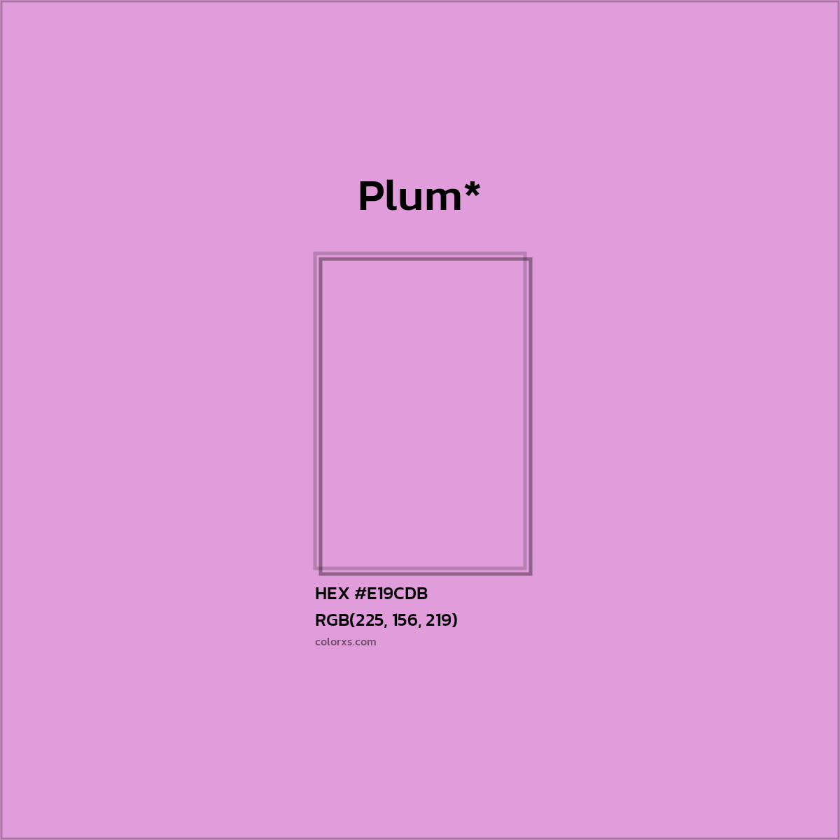#E19CDB hex color. RGB, RYB, CMYK, HSL, HSV codes and color conversions. Matching color names, palettes, paints.