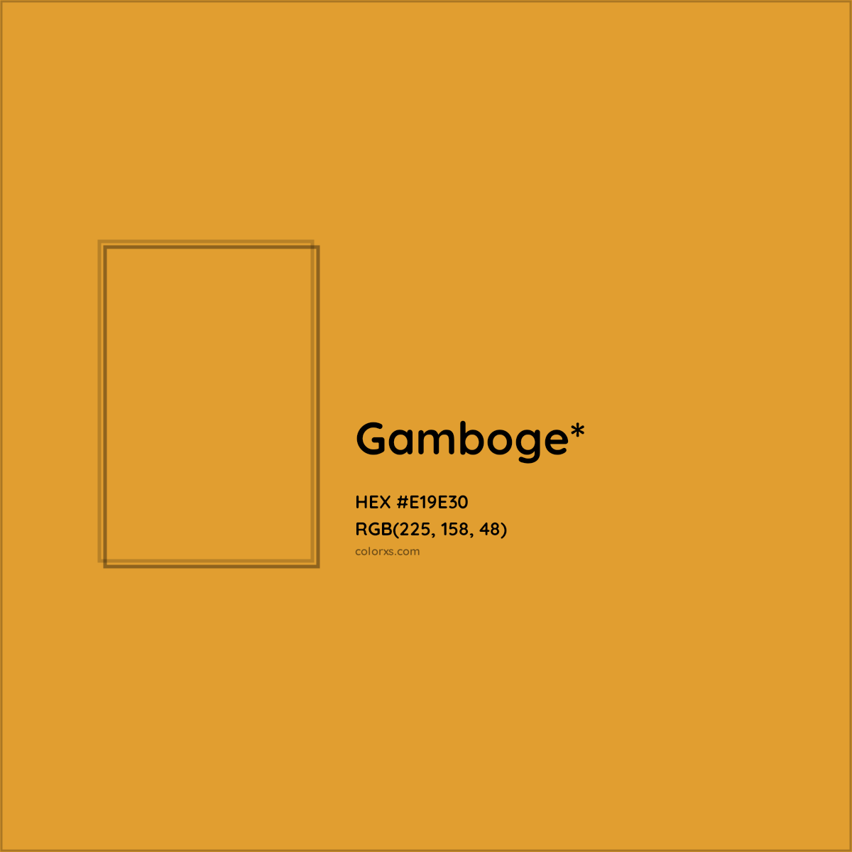 #E19E30 hex color. RGB, RYB, CMYK, HSL, HSV codes and color conversions. Matching color names, palettes, paints.