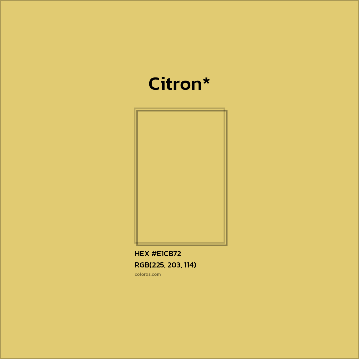 #E1CB72 hex color. RGB, RYB, CMYK, HSL, HSV codes and color conversions. Matching color names, palettes, paints.