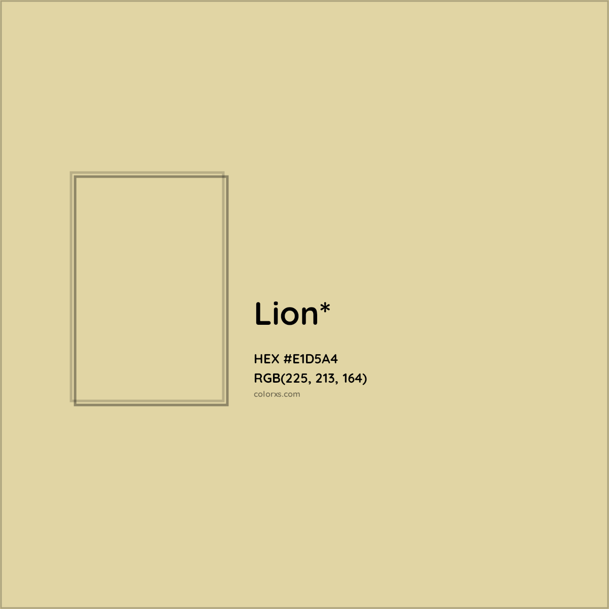 #E1D5A4 hex color. RGB, RYB, CMYK, HSL, HSV codes and color conversions. Matching color names, palettes, paints.