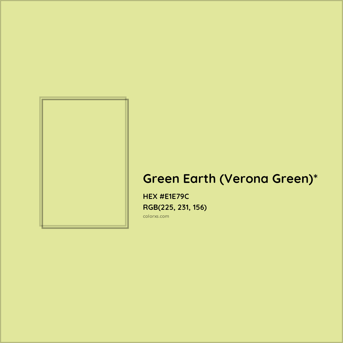 #E1E79C hex color. RGB, RYB, CMYK, HSL, HSV codes and color conversions. Matching color names, palettes, paints.