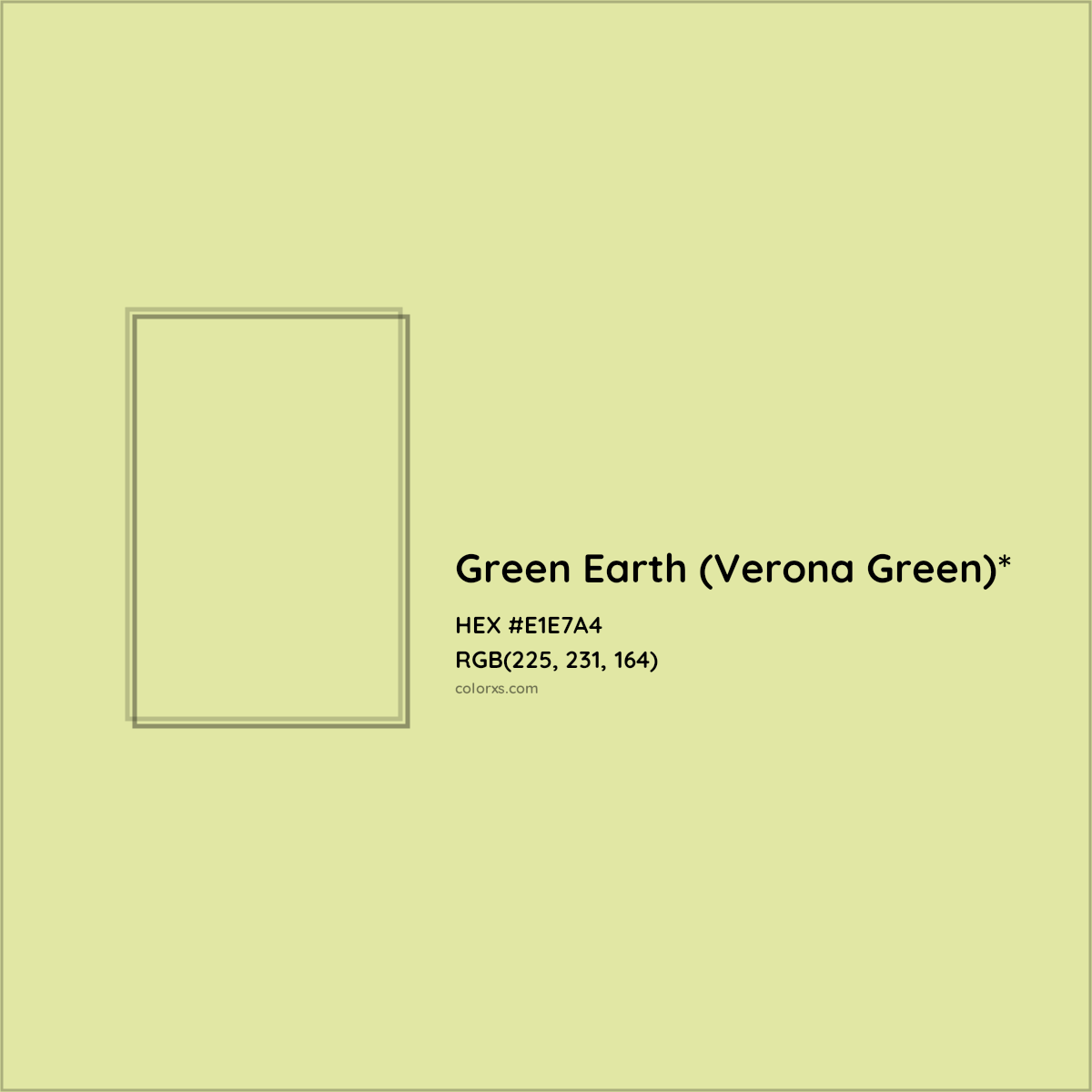 #E1E7A4 hex color. RGB, RYB, CMYK, HSL, HSV codes and color conversions. Matching color names, palettes, paints.