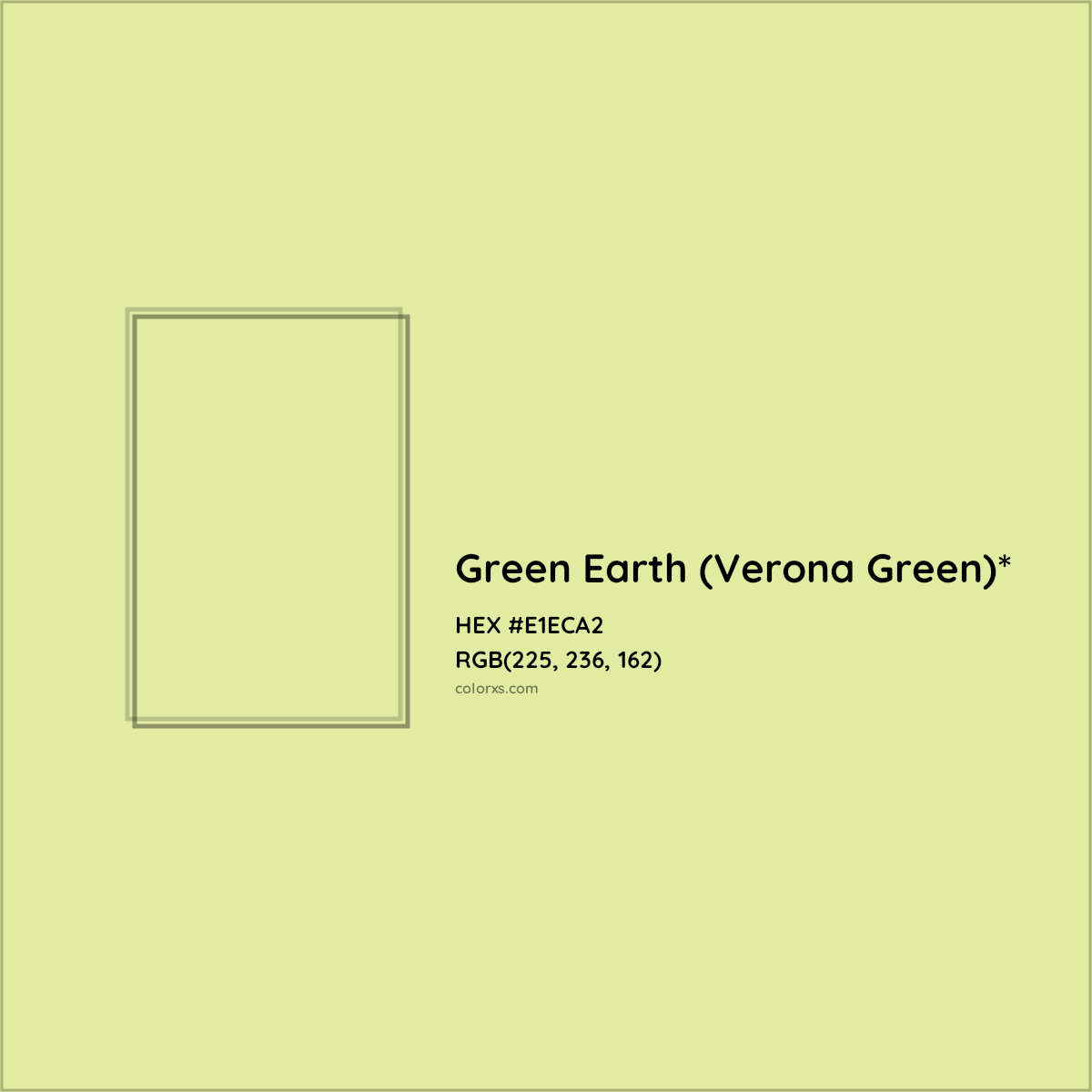 #E1ECA2 hex color. RGB, RYB, CMYK, HSL, HSV codes and color conversions. Matching color names, palettes, paints.