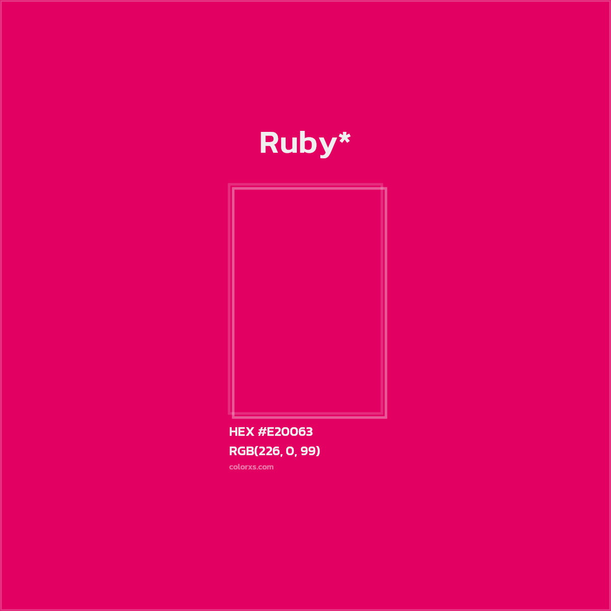 #E20063 hex color. RGB, RYB, CMYK, HSL, HSV codes and color conversions. Matching color names, palettes, paints.