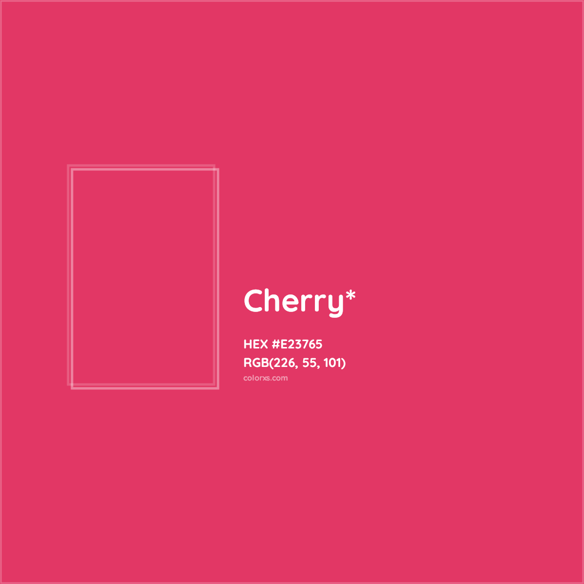 #E23765 hex color. RGB, RYB, CMYK, HSL, HSV codes and color conversions. Matching color names, palettes, paints.