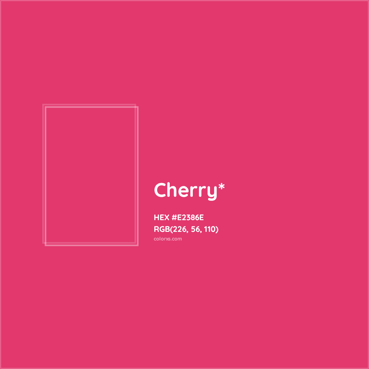 #E2386E hex color. RGB, RYB, CMYK, HSL, HSV codes and color conversions. Matching color names, palettes, paints.