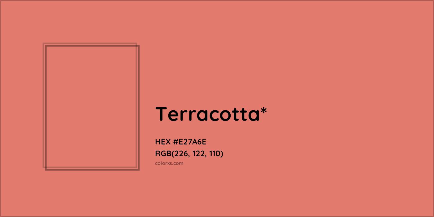 #E27A6E hex color. RGB, RYB, CMYK, HSL, HSV codes and color conversions. Matching color names, palettes, paints.