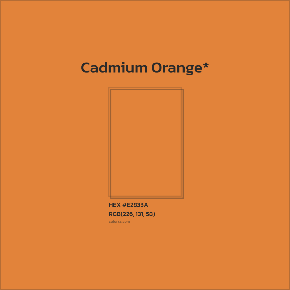#E2833A hex color. RGB, RYB, CMYK, HSL, HSV codes and color conversions. Matching color names, palettes, paints.