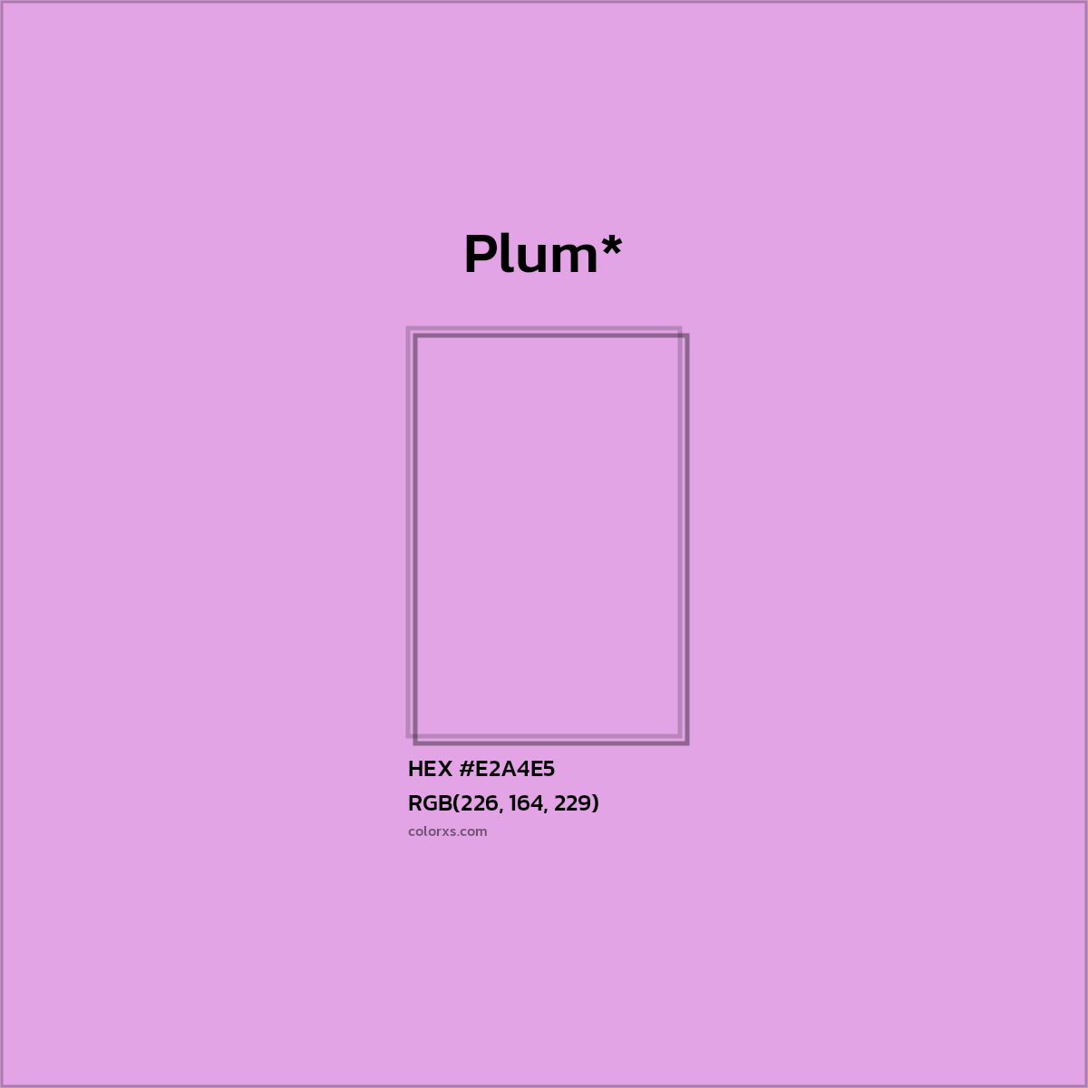 #E2A4E5 hex color. RGB, RYB, CMYK, HSL, HSV codes and color conversions. Matching color names, palettes, paints.