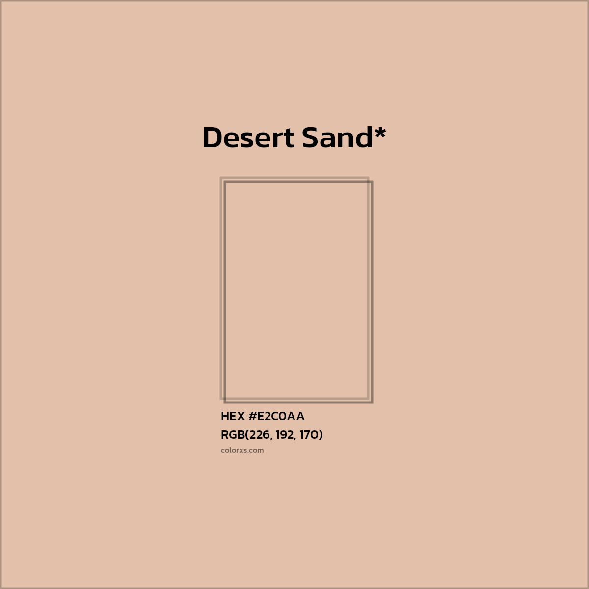 #E2C0AA hex color. RGB, RYB, CMYK, HSL, HSV codes and color conversions. Matching color names, palettes, paints.