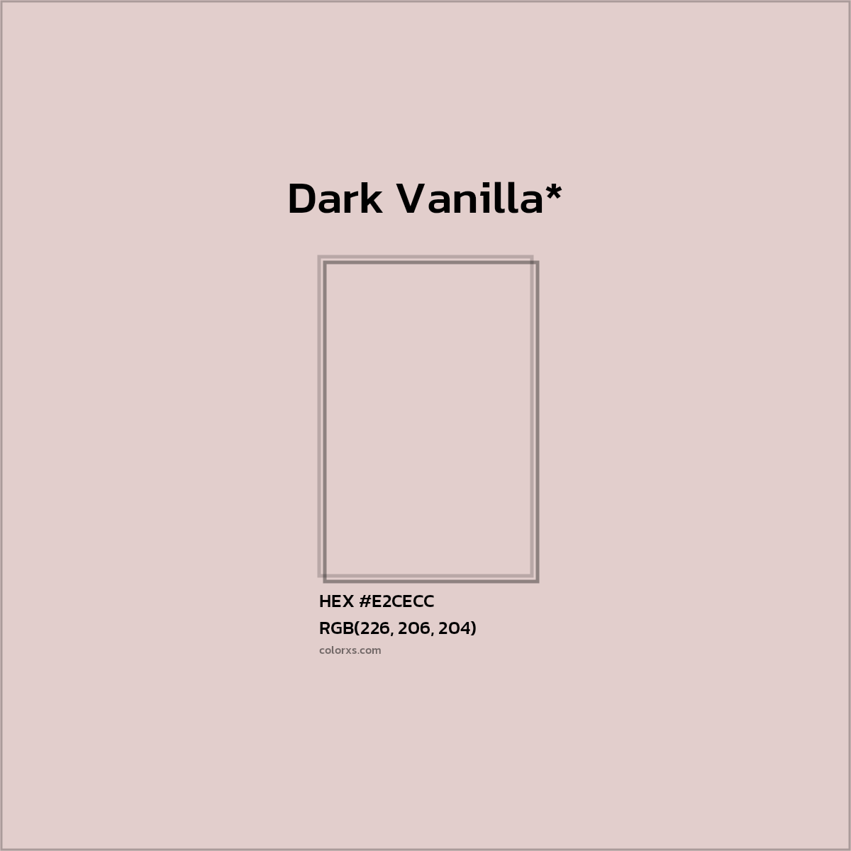 #E2CECC hex color. RGB, RYB, CMYK, HSL, HSV codes and color conversions. Matching color names, palettes, paints.