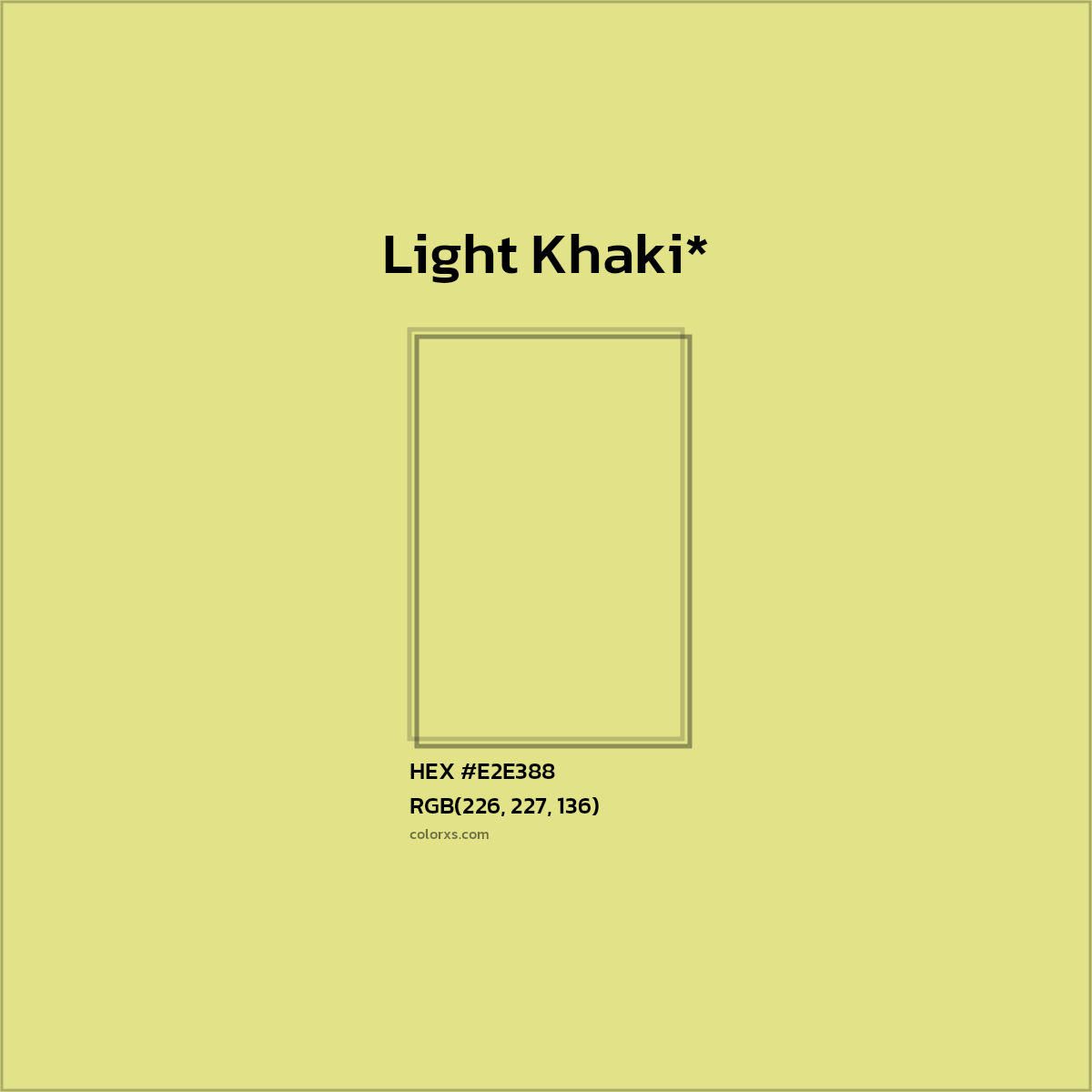 #E2E388 hex color. RGB, RYB, CMYK, HSL, HSV codes and color conversions. Matching color names, palettes, paints.