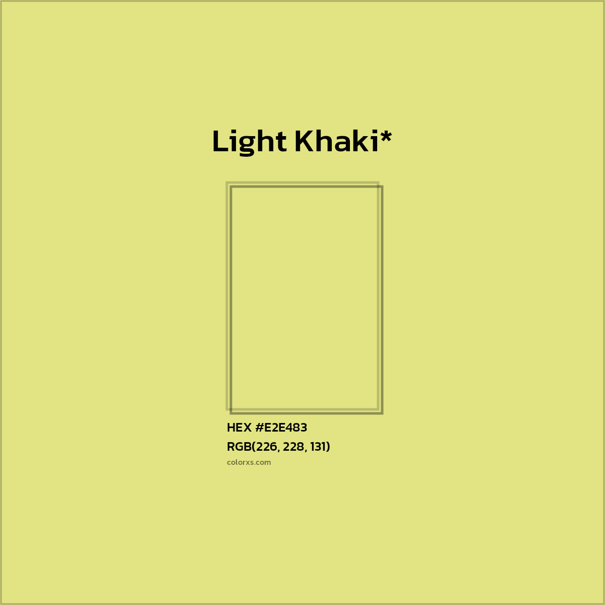 #E2E483 hex color. RGB, RYB, CMYK, HSL, HSV codes and color conversions. Matching color names, palettes, paints.