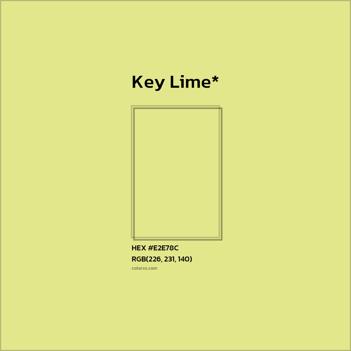 #E2E78C hex color. RGB, RYB, CMYK, HSL, HSV codes and color conversions. Matching color names, palettes, paints.