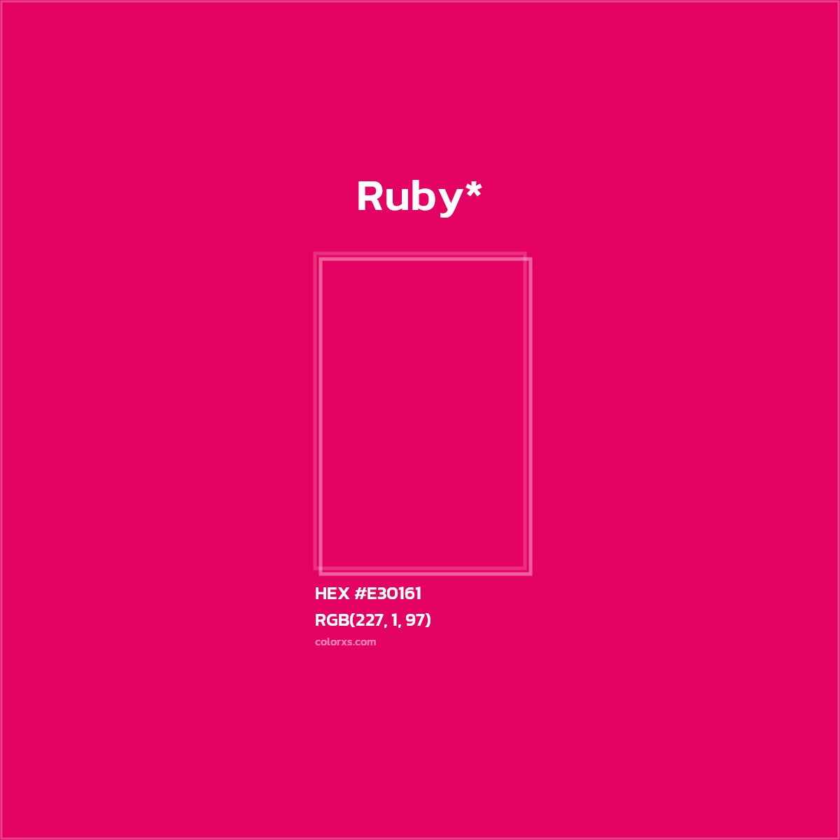 #E30161 hex color. RGB, RYB, CMYK, HSL, HSV codes and color conversions. Matching color names, palettes, paints.