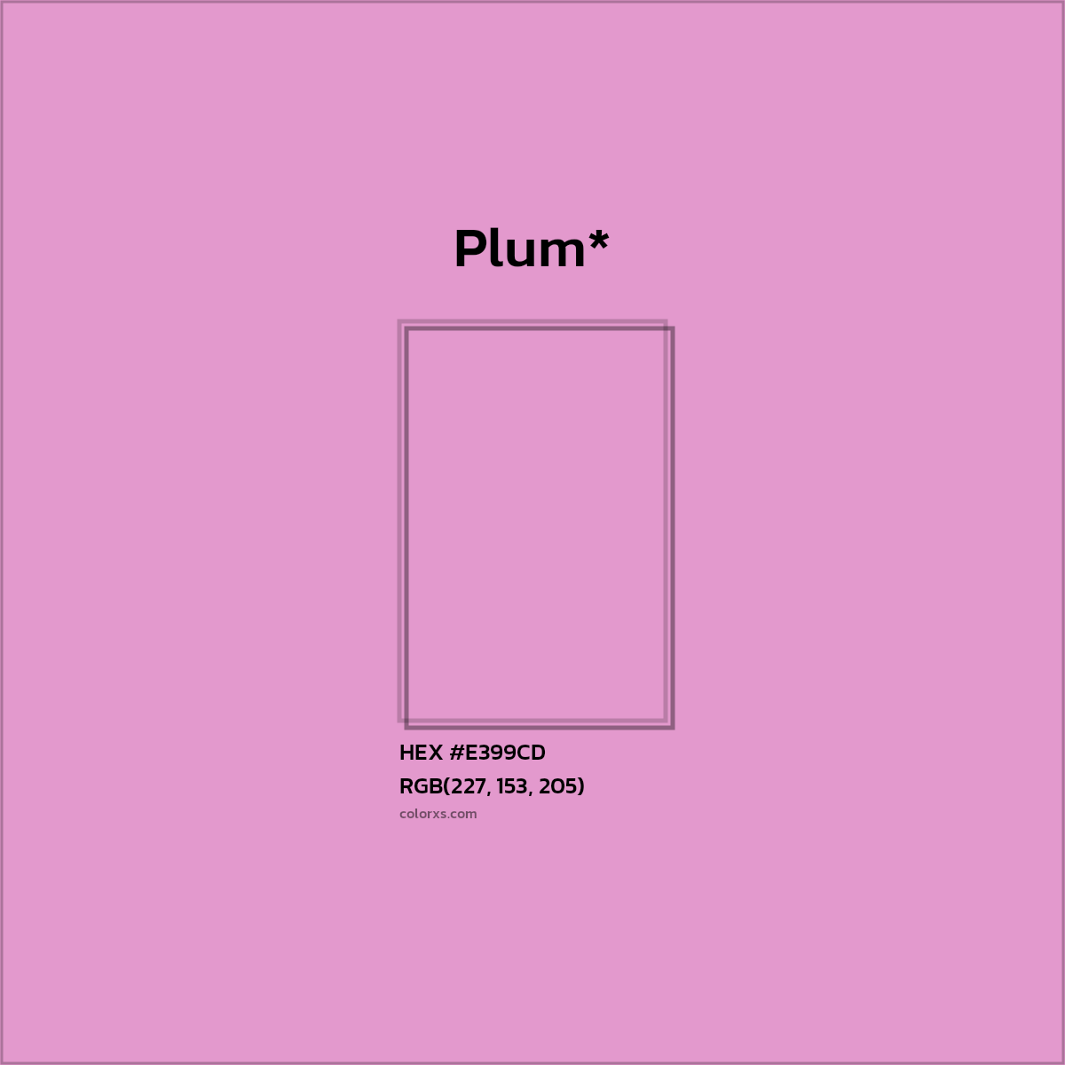 #E399CD hex color. RGB, RYB, CMYK, HSL, HSV codes and color conversions. Matching color names, palettes, paints.