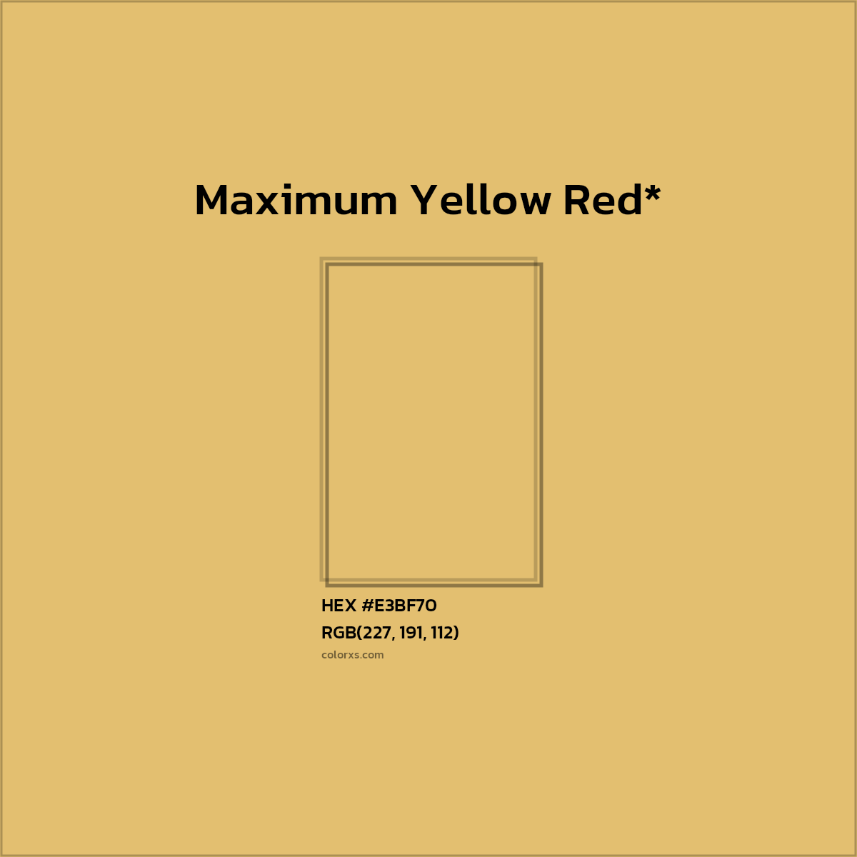 #E3BF70 hex color. RGB, RYB, CMYK, HSL, HSV codes and color conversions. Matching color names, palettes, paints.