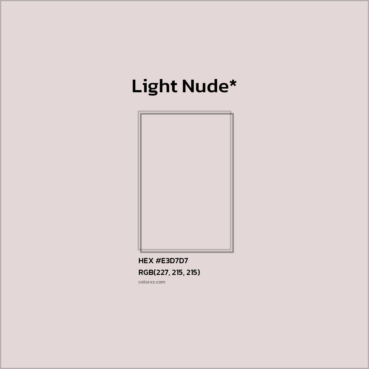 #E3D7D7 hex color. RGB, RYB, CMYK, HSL, HSV codes and color conversions. Matching color names, palettes, paints.