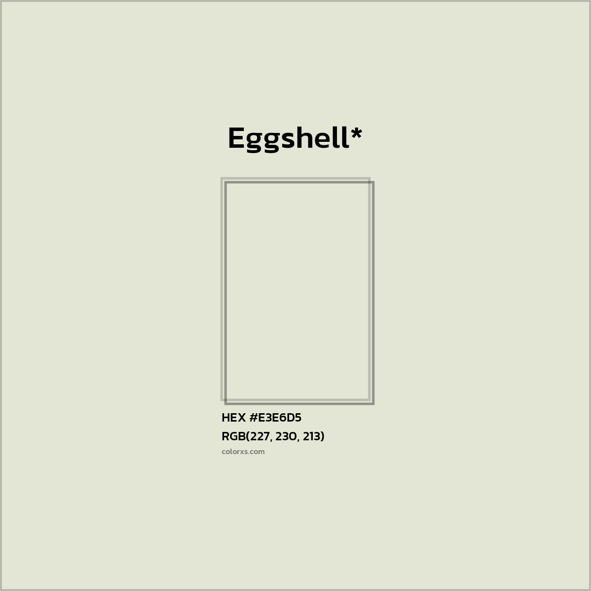 #E3E6D5 hex color. RGB, RYB, CMYK, HSL, HSV codes and color conversions. Matching color names, palettes, paints.