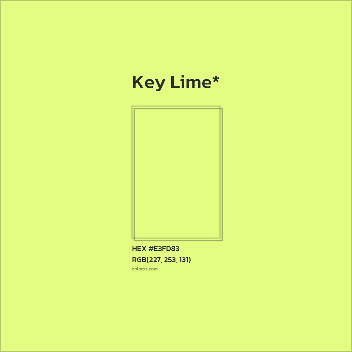 #E3FD83 hex color. RGB, RYB, CMYK, HSL, HSV codes and color conversions. Matching color names, palettes, paints.