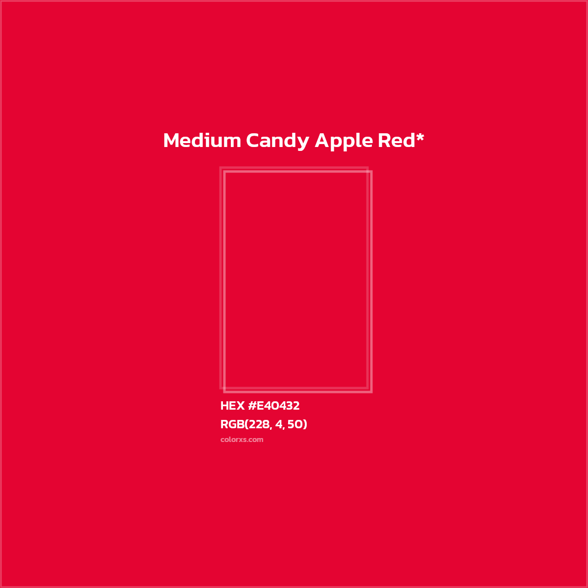 #E40432 hex color. RGB, RYB, CMYK, HSL, HSV codes and color conversions. Matching color names, palettes, paints.