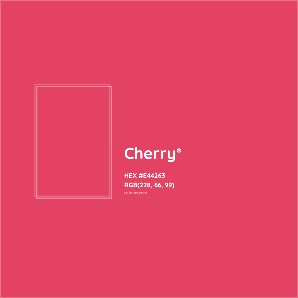 #E44263 hex color. RGB, RYB, CMYK, HSL, HSV codes and color conversions. Matching color names, palettes, paints.
