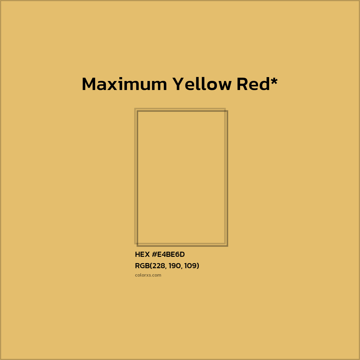 #E4BE6D hex color. RGB, RYB, CMYK, HSL, HSV codes and color conversions. Matching color names, palettes, paints.