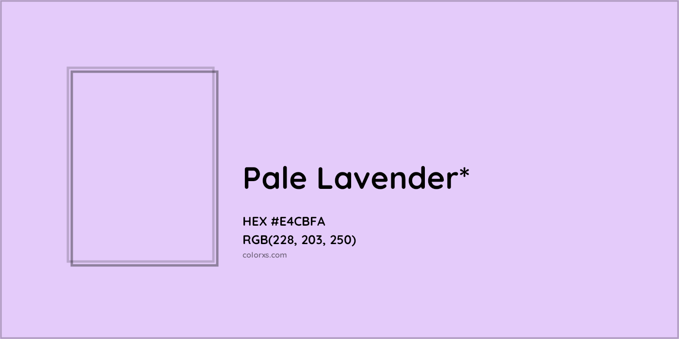 #E4CBFA hex color. RGB, RYB, CMYK, HSL, HSV codes and color conversions. Matching color names, palettes, paints.