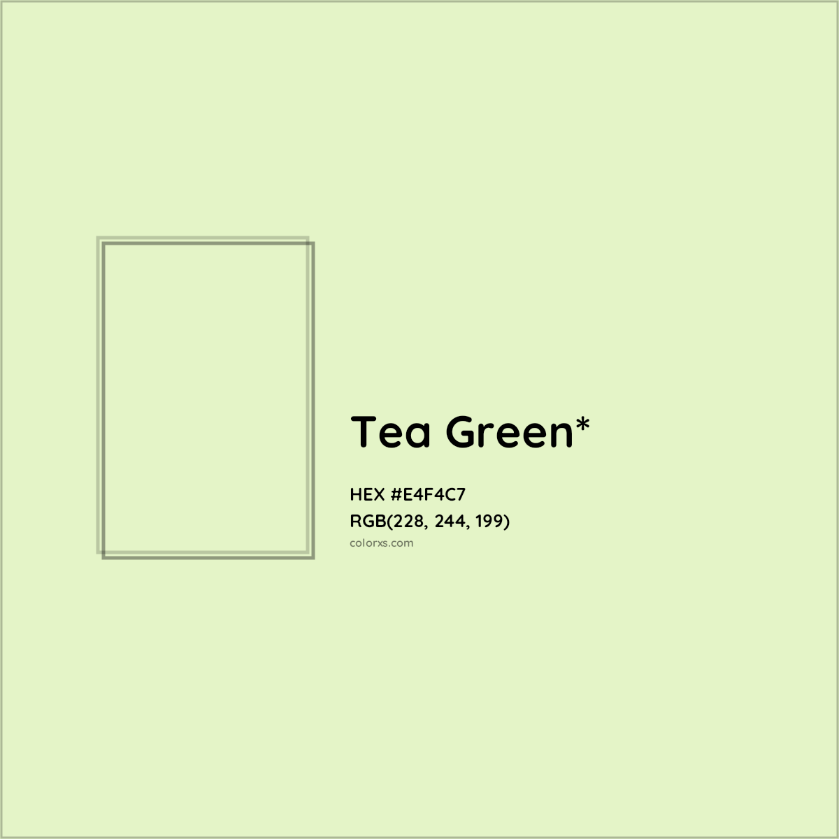 #E4F4C7 hex color. RGB, RYB, CMYK, HSL, HSV codes and color conversions. Matching color names, palettes, paints.