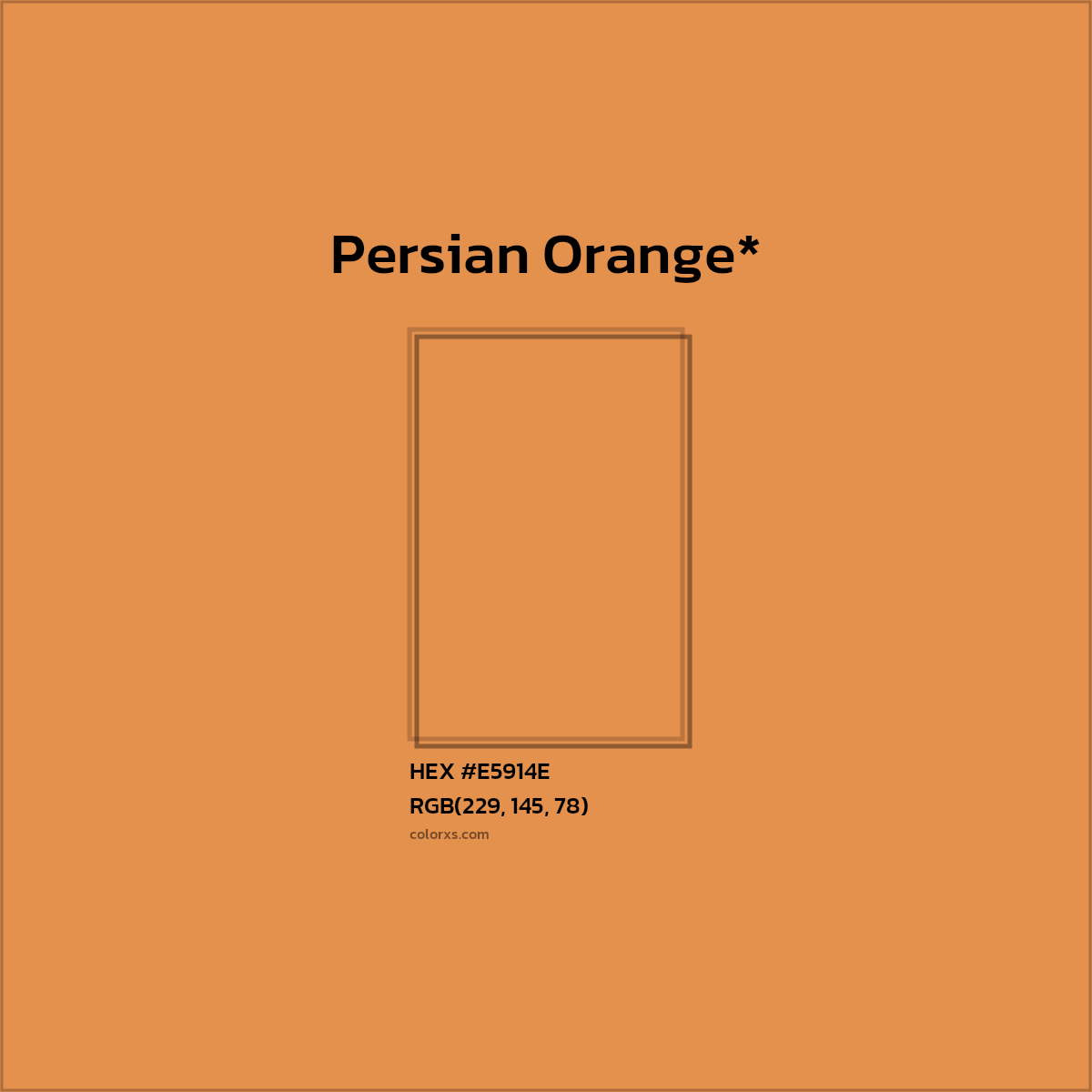 #E5914E hex color. RGB, RYB, CMYK, HSL, HSV codes and color conversions. Matching color names, palettes, paints.