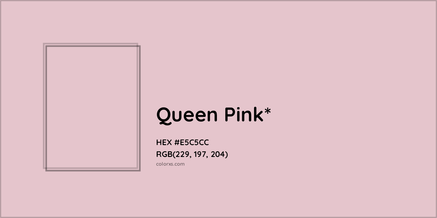 #E5C5CC hex color. RGB, RYB, CMYK, HSL, HSV codes and color conversions. Matching color names, palettes, paints.