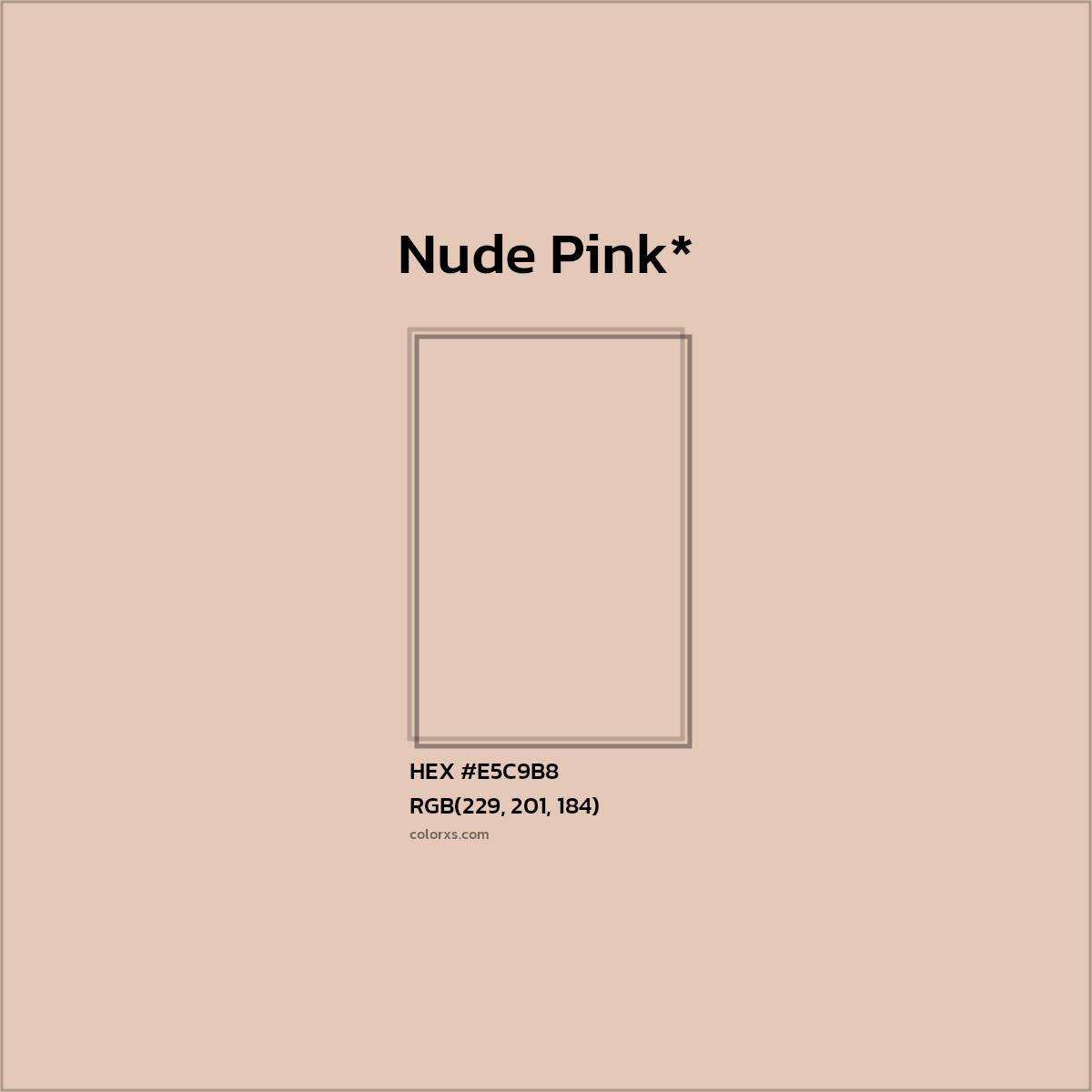 #E5C9B8 hex color. RGB, RYB, CMYK, HSL, HSV codes and color conversions. Matching color names, palettes, paints.