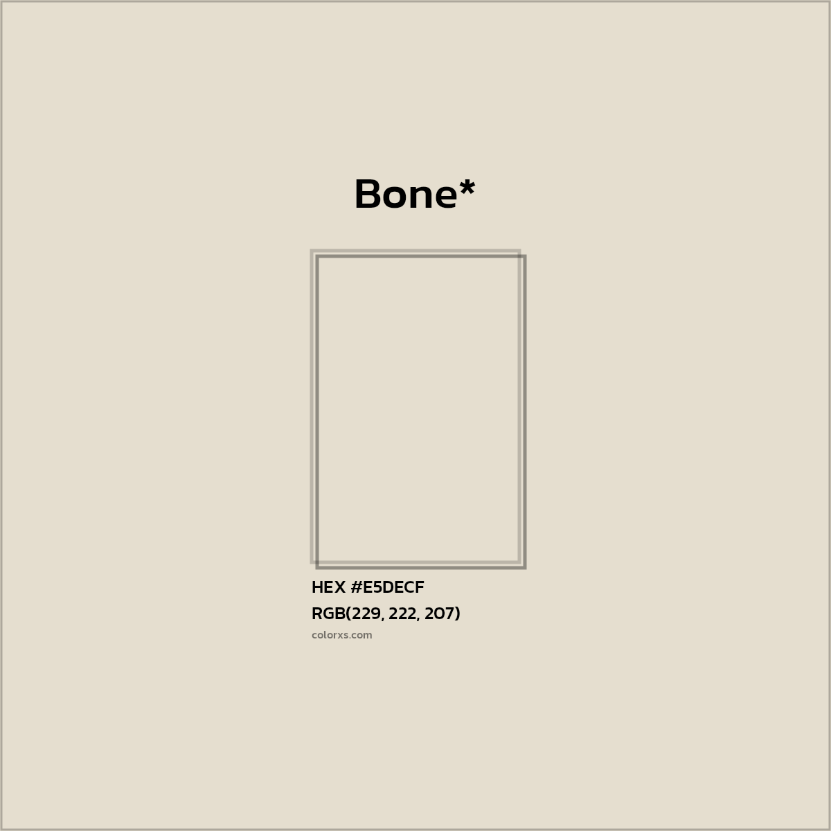#E5DECF hex color. RGB, RYB, CMYK, HSL, HSV codes and color conversions. Matching color names, palettes, paints.