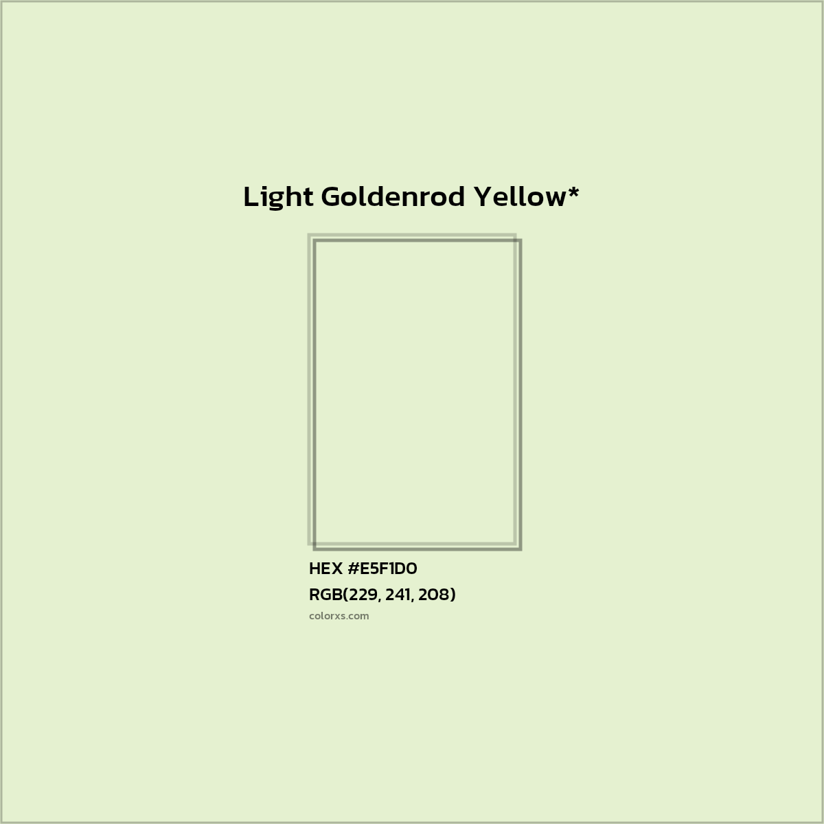 #E5F1D0 hex color. RGB, RYB, CMYK, HSL, HSV codes and color conversions. Matching color names, palettes, paints.