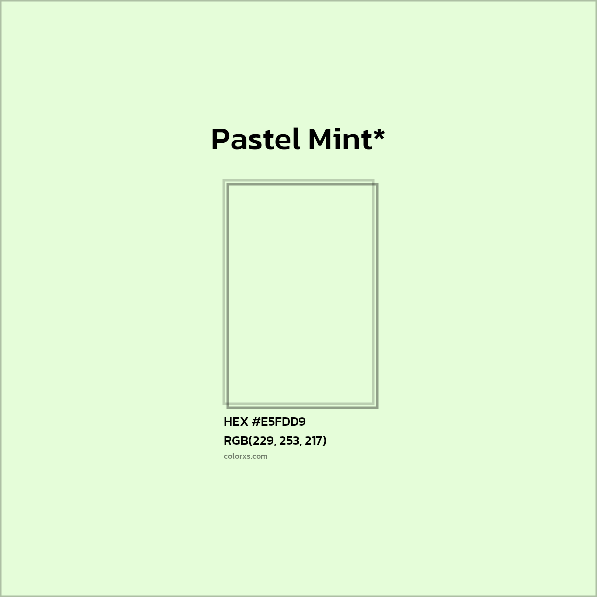 #E5FDD9 hex color. RGB, RYB, CMYK, HSL, HSV codes and color conversions. Matching color names, palettes, paints.