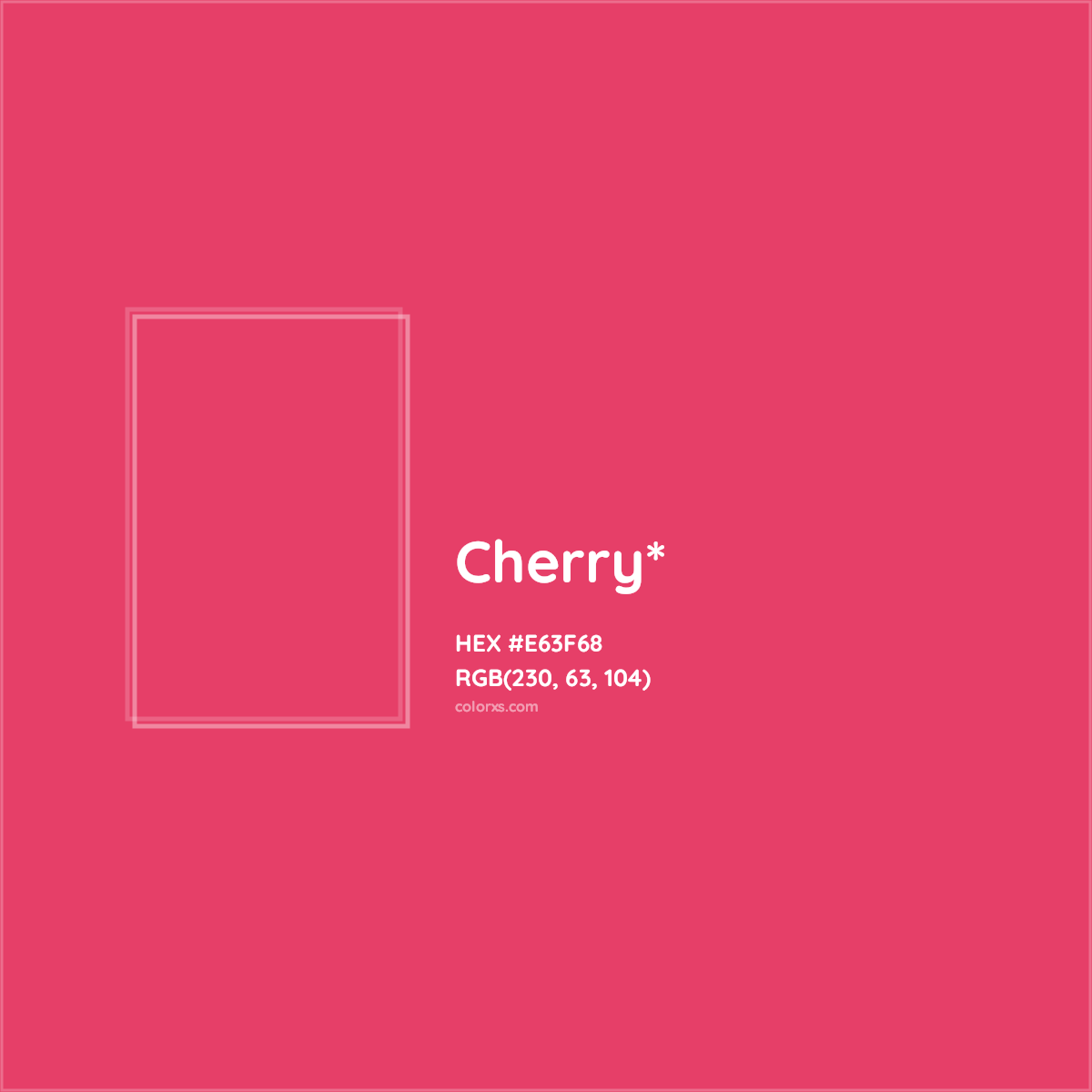 #E63F68 hex color. RGB, RYB, CMYK, HSL, HSV codes and color conversions. Matching color names, palettes, paints.