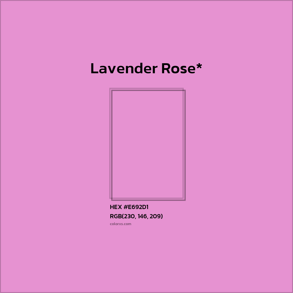 #E692D1 hex color. RGB, RYB, CMYK, HSL, HSV codes and color conversions. Matching color names, palettes, paints.