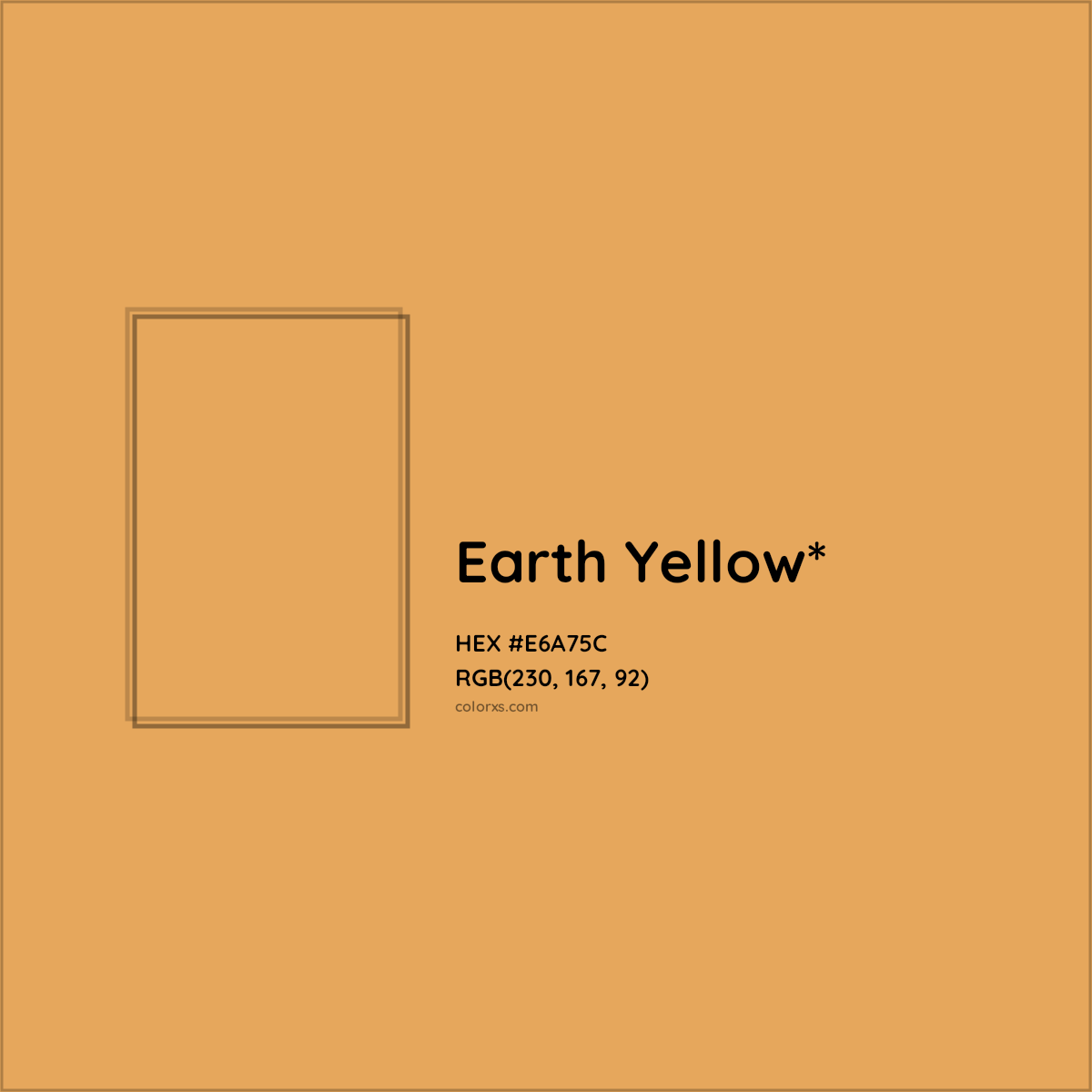 #E6A75C hex color. RGB, RYB, CMYK, HSL, HSV codes and color conversions. Matching color names, palettes, paints.