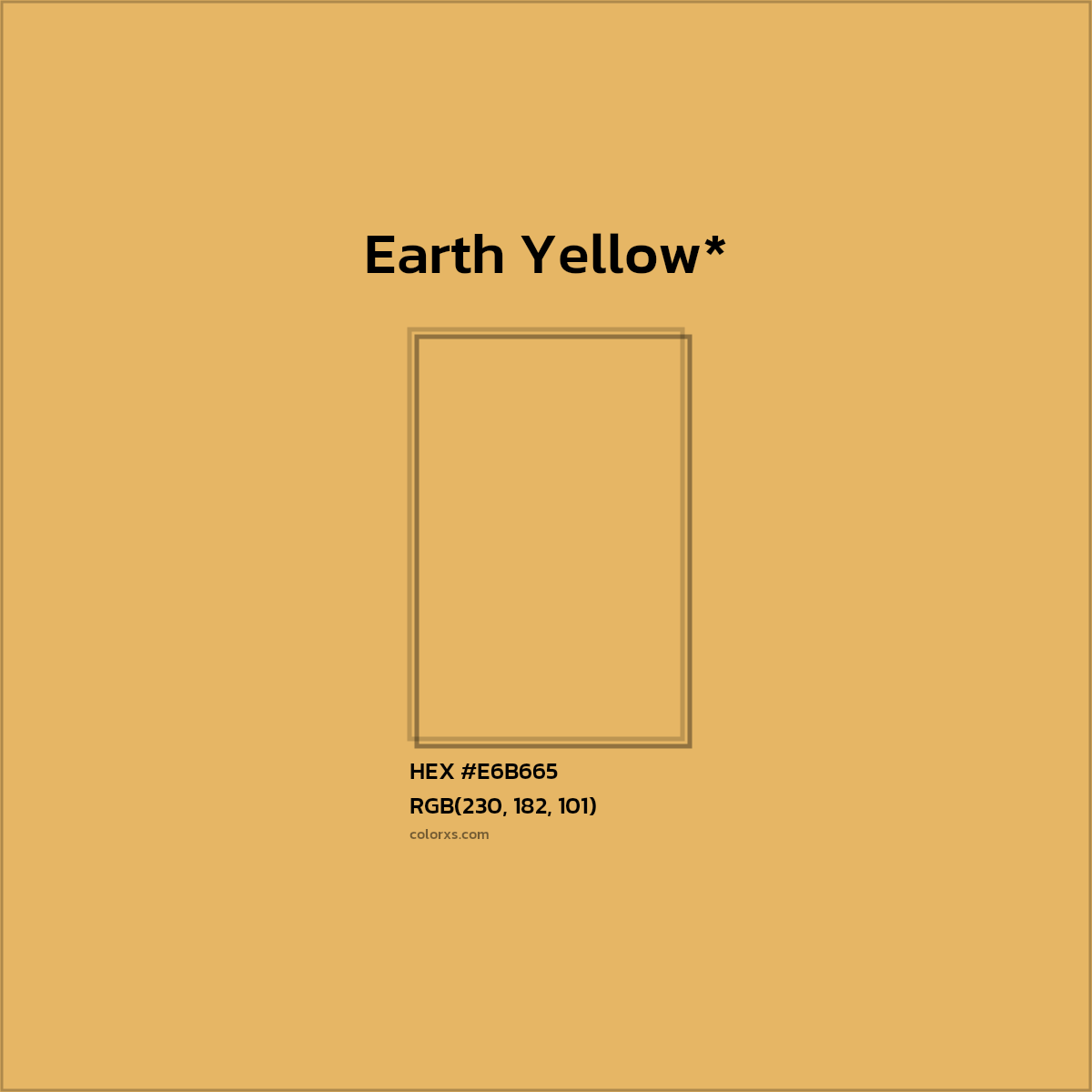#E6B665 hex color. RGB, RYB, CMYK, HSL, HSV codes and color conversions. Matching color names, palettes, paints.