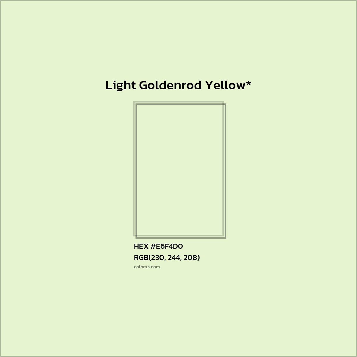 #E6F4D0 hex color. RGB, RYB, CMYK, HSL, HSV codes and color conversions. Matching color names, palettes, paints.