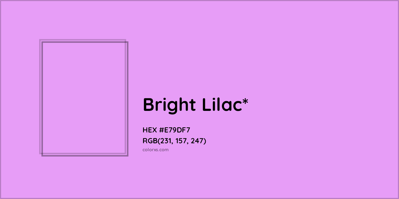 #E79DF7 hex color. RGB, RYB, CMYK, HSL, HSV codes and color conversions. Matching color names, palettes, paints.