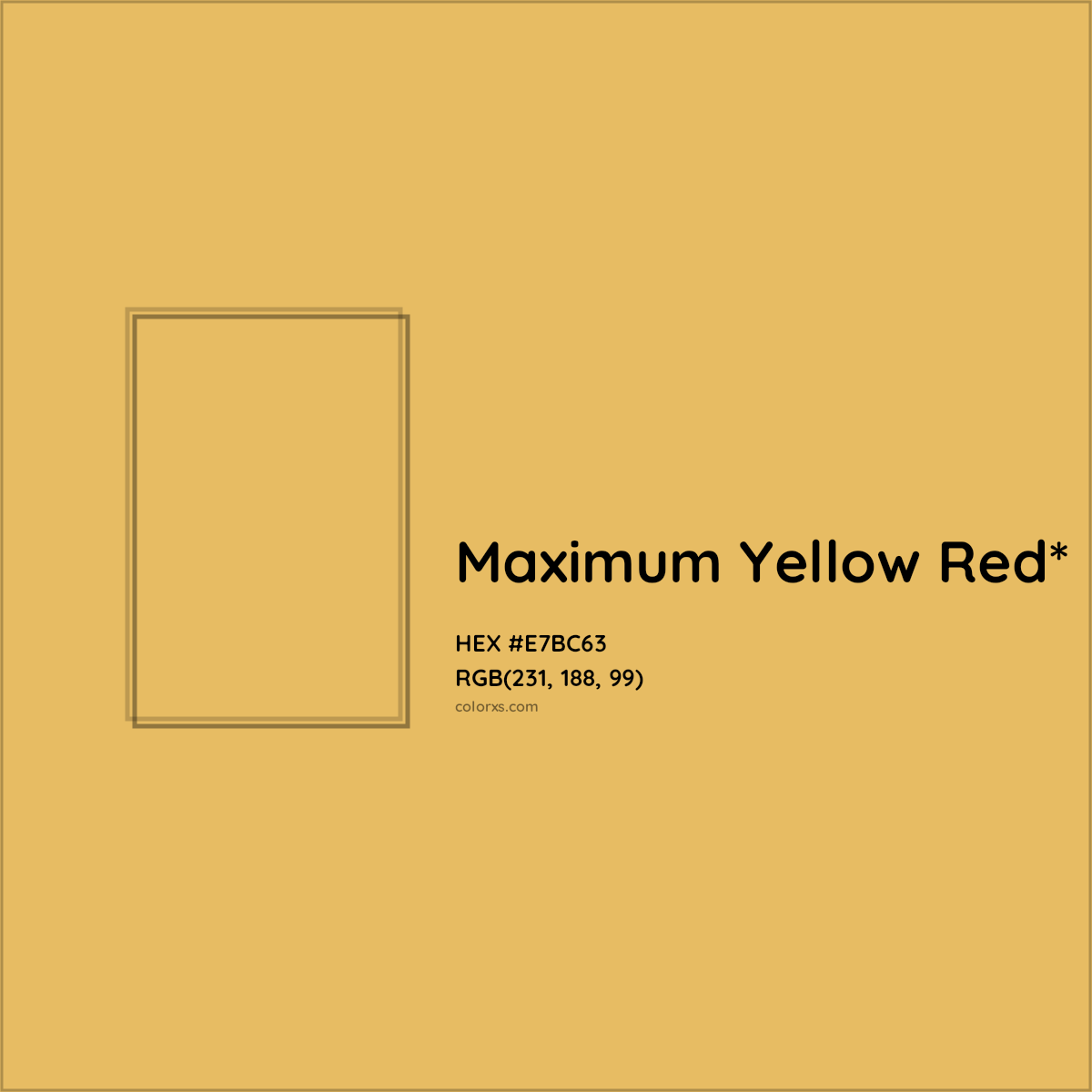 #E7BC63 hex color. RGB, RYB, CMYK, HSL, HSV codes and color conversions. Matching color names, palettes, paints.
