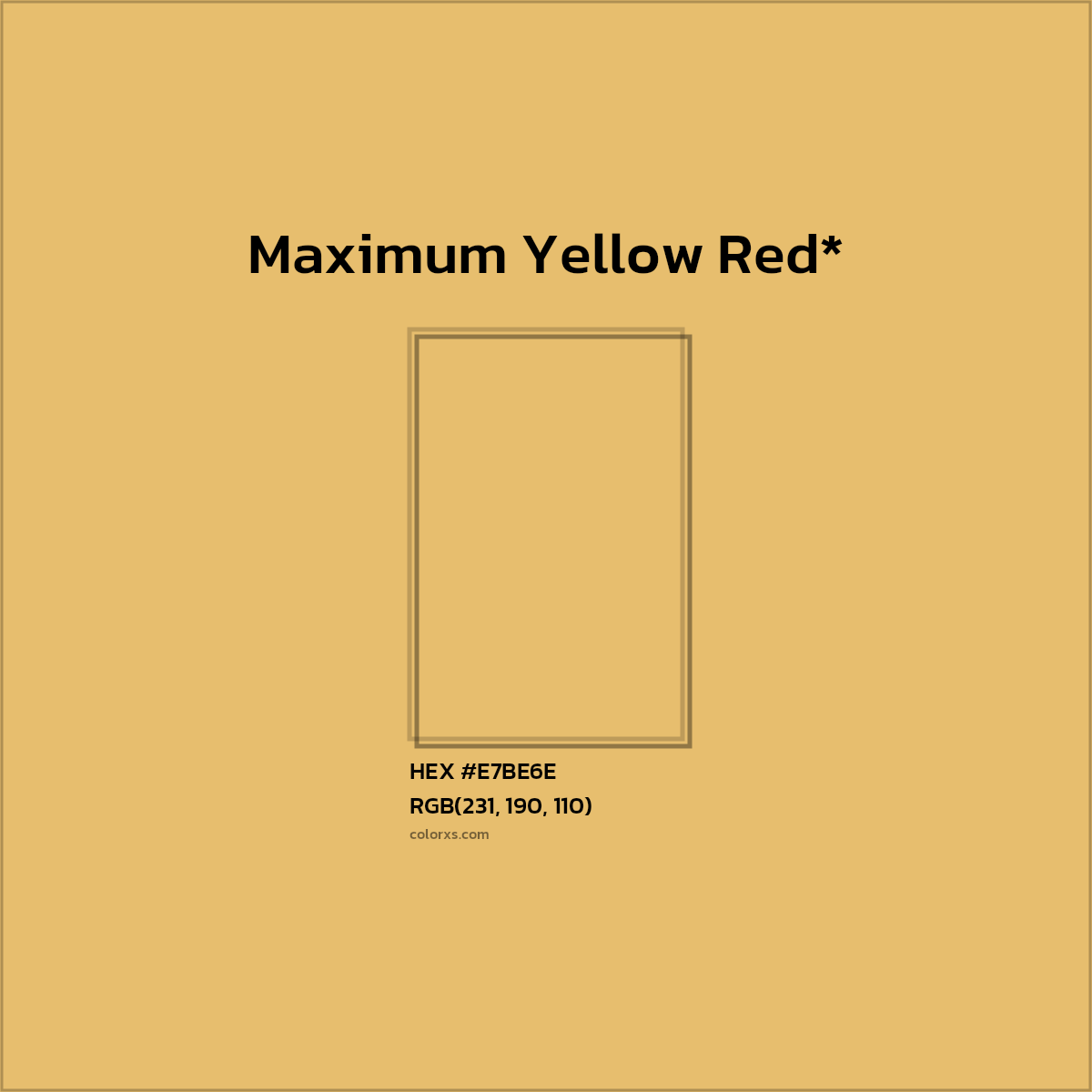 #E7BE6E hex color. RGB, RYB, CMYK, HSL, HSV codes and color conversions. Matching color names, palettes, paints.