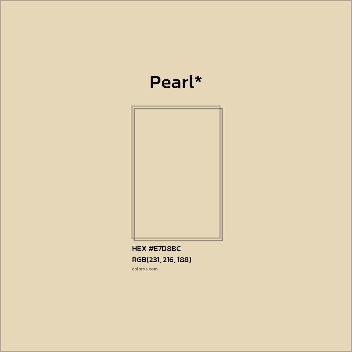 #E7D8BC hex color. RGB, RYB, CMYK, HSL, HSV codes and color conversions. Matching color names, palettes, paints.