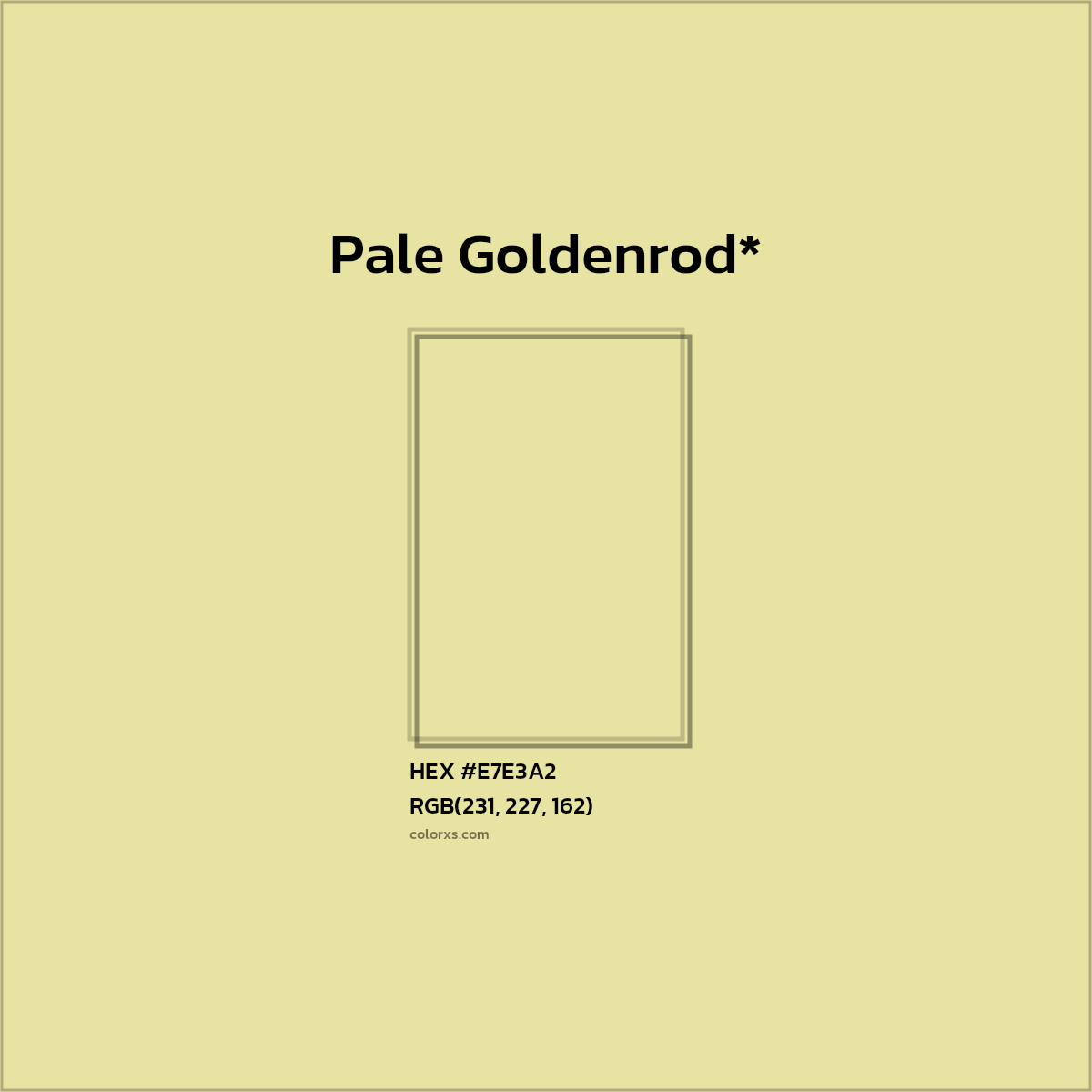 #E7E3A2 hex color. RGB, RYB, CMYK, HSL, HSV codes and color conversions. Matching color names, palettes, paints.