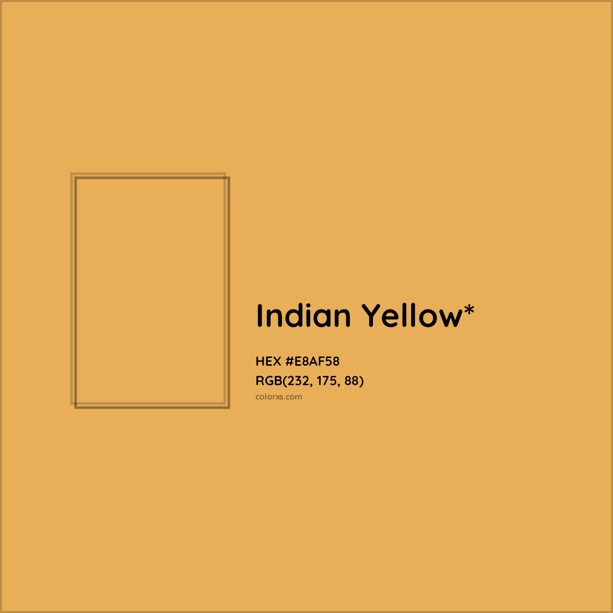 #E8AF58 hex color. RGB, RYB, CMYK, HSL, HSV codes and color conversions. Matching color names, palettes, paints.