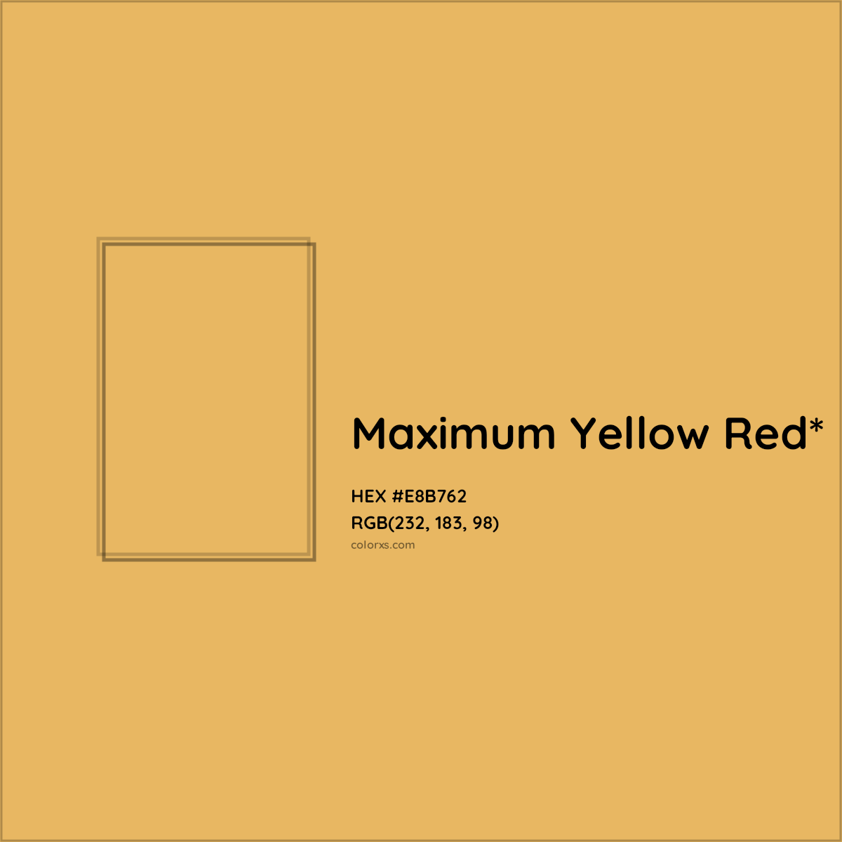 #E8B762 hex color. RGB, RYB, CMYK, HSL, HSV codes and color conversions. Matching color names, palettes, paints.