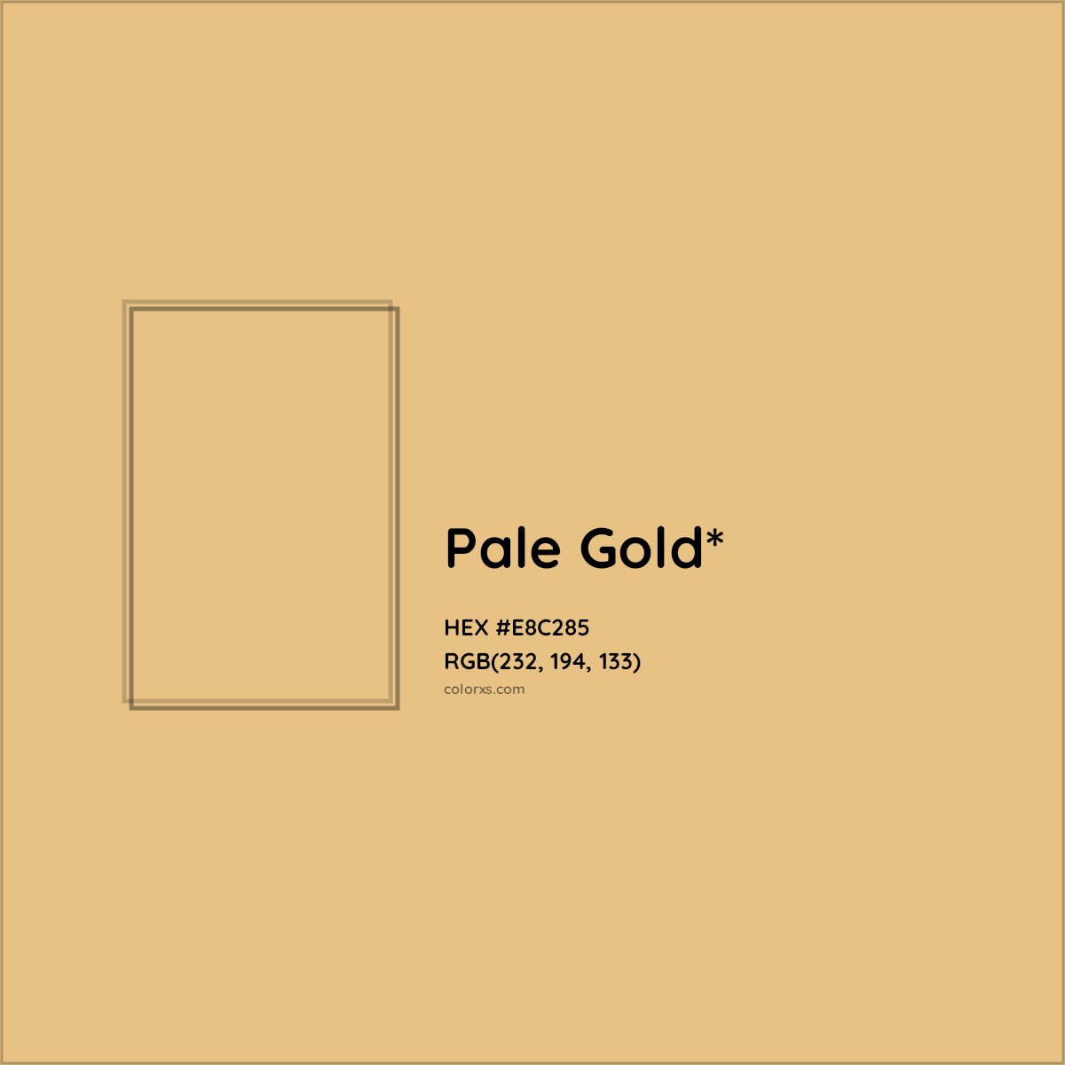 #E8C285 hex color. RGB, RYB, CMYK, HSL, HSV codes and color conversions. Matching color names, palettes, paints.
